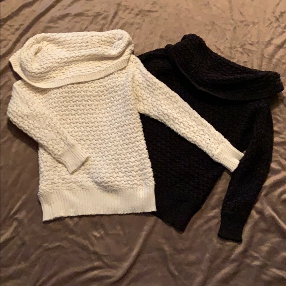 Two turtle neck sweaters